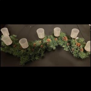 Pinecone candle centerpiece